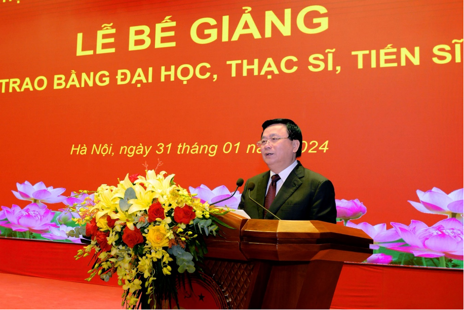 Lễ bế giảng và trao bằng đại học, thạc sĩ, tiến sĩ (đợt 2 năm 2023)